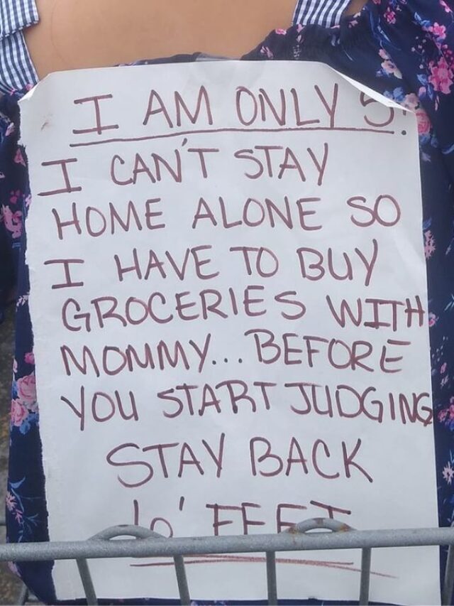 Mom Tapes Sign To Daughter’s Back To Ward Off Backlash