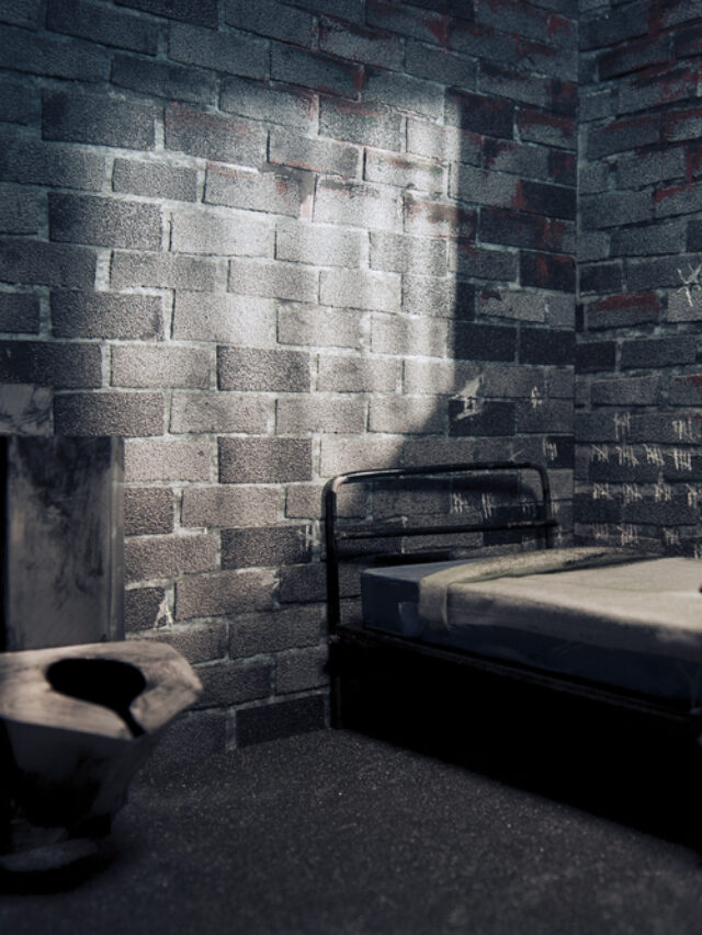 Dark,Prison,Cell,At,Night
